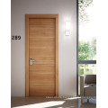 Factory custom solid wood door interior modern veneered entry or bathroom door